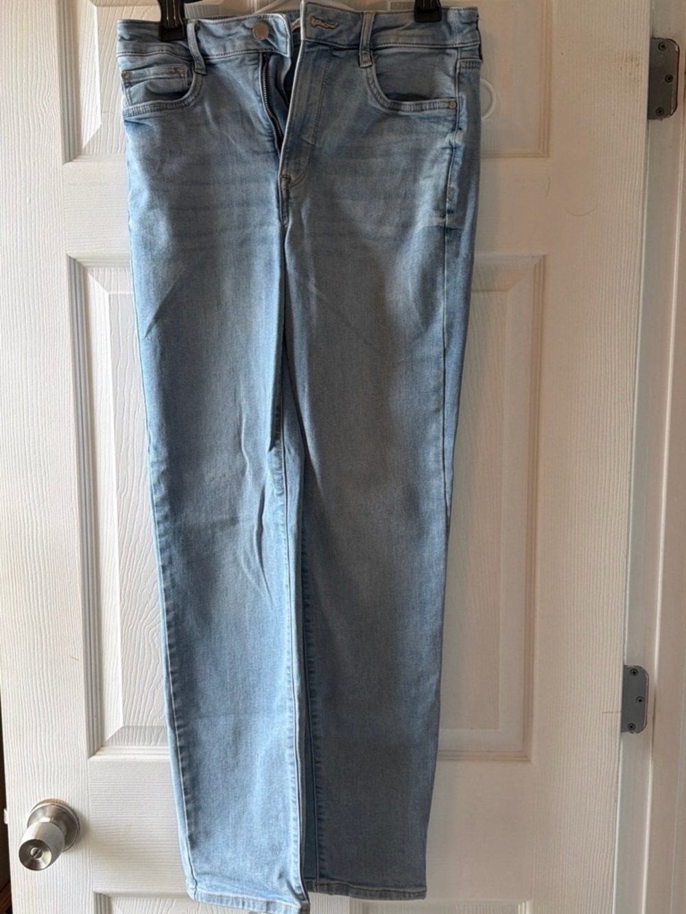 Nine West Light Wash Slim Straight Jeans
